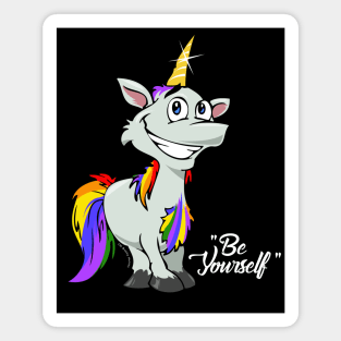 Be Yourself Unicorn #1      Dark Tees Magnet